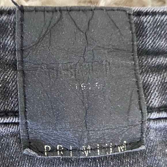 Zara Basic Z1975 Denim Women’s Size 6 Black Wash Denim Skinny Jeans Raw Hem - Picture 3 of 5